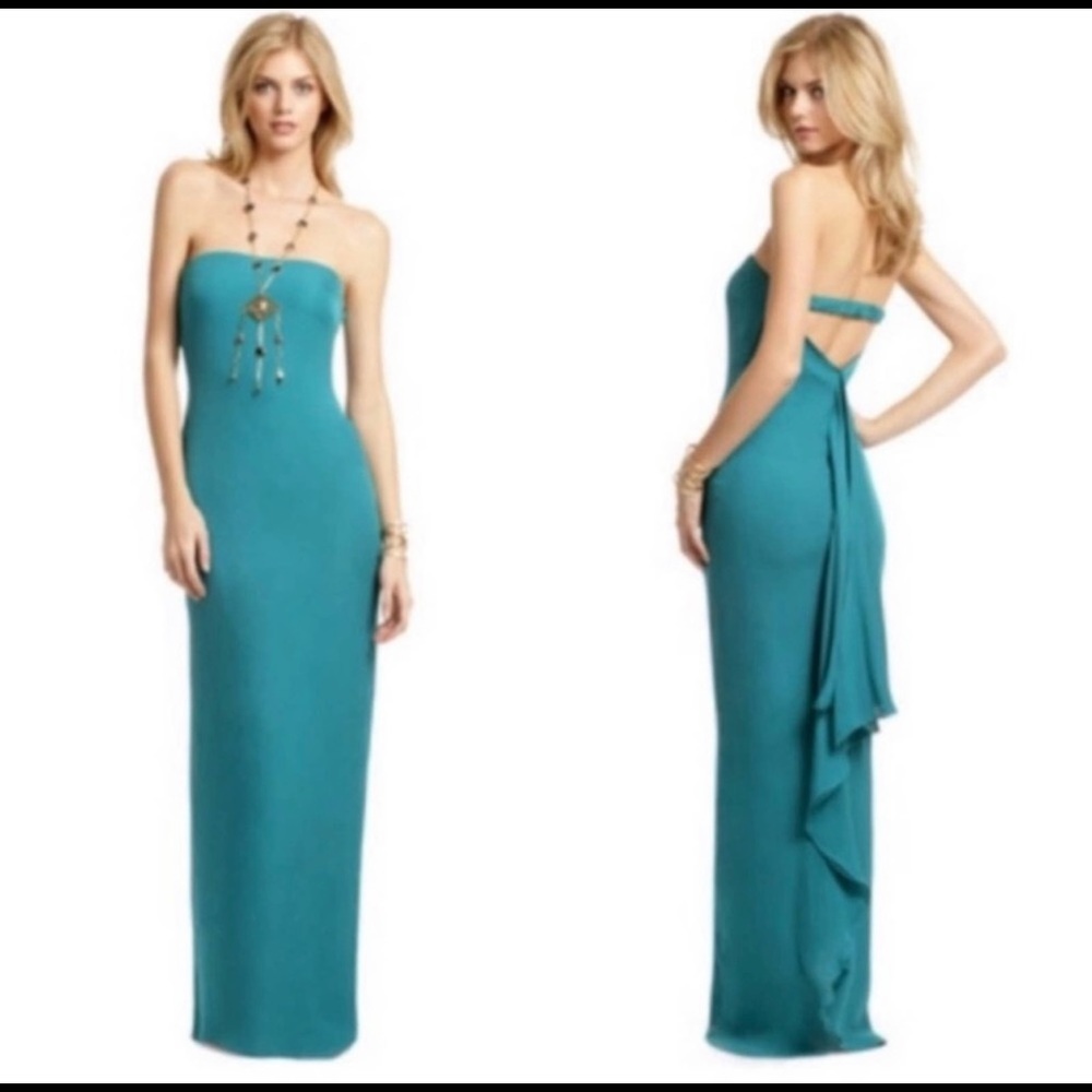 NWT Halston Heritage Silk 10 Mermaid Gown Dress